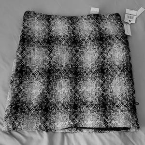 Black, Gray and White skirt